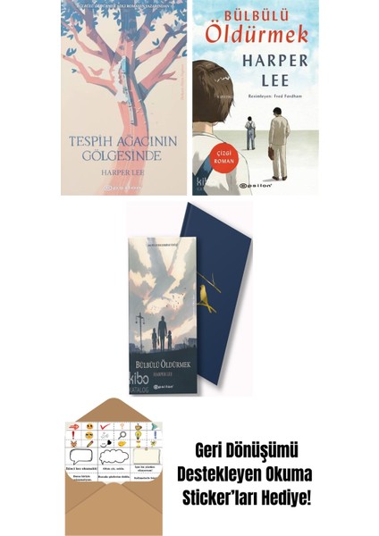 Harper Lee 3 Kitap Seti + Okuma Sticker'ları