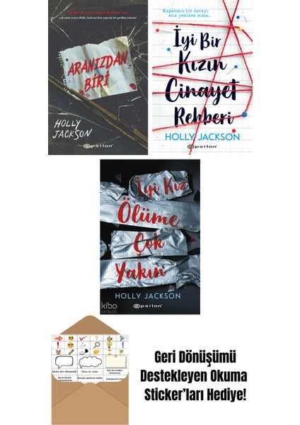 Holly Jackson 3 Kitap Seti + Okuma Sticker'ları