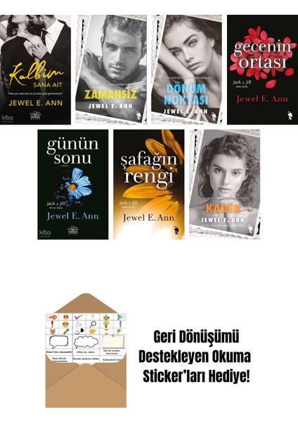 Jewel E. Ann 7 Kitap Seti + Okuma Sticker'ları