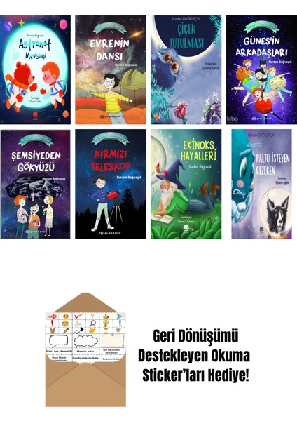 Nurdan Bağrıaçık 8 Kitap Seti + Okuma Sticker'ları