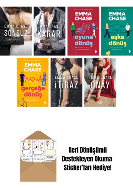 Emma Chase 7 Kitap Seti + Okuma Sticker'ları