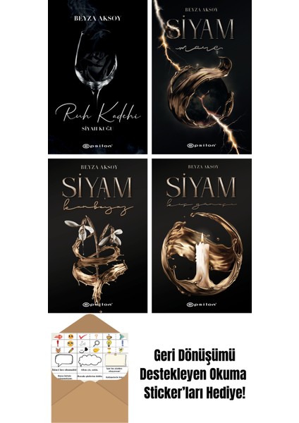 Beyza Aksoy 4 Kitap Seti + Okuma Sticker'ları