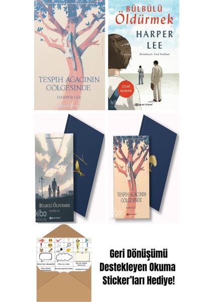 Harper Lee 4 Kitap Seti + Okuma Sticker'ları