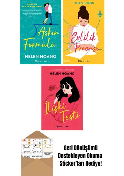 Helen Hoang 3 Kitap Seti + Okuma Sticker'ları