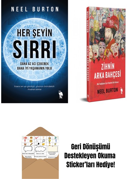 Neel Burton 2 Kitap Seti + Okuma Sticker'ları