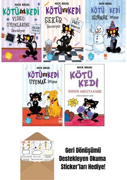 Nick Bruel 5 Kitap Seti + Okuma Sticker'ları