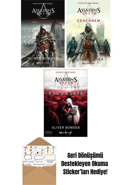 Oliver Bowden 3 Kitap Seti + Okuma Sticker'ları