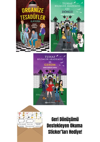 Şöhret Doğruyol Sağbaş 3 Kitap Seti + Okuma Sticker'ları