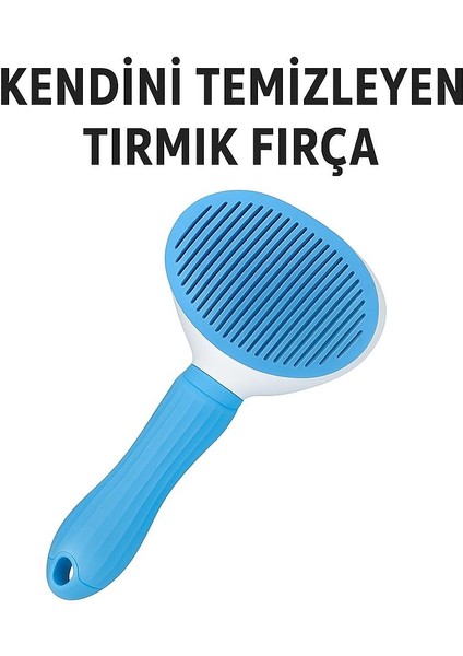 Otomatik Temizlenen Tuşlu Evcil Hayvan Fırçası Kedi Köpek Tüy Toplayıcı