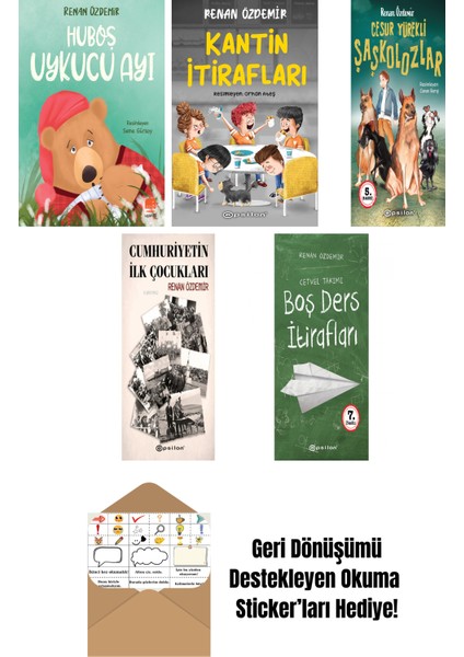 Renan Özdemir 5 Kitap Seti + Okuma Sticker'ları