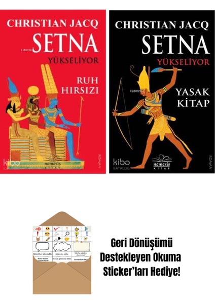 Christian Jacq 2 Kitap Seti + Okuma Sticker'ları