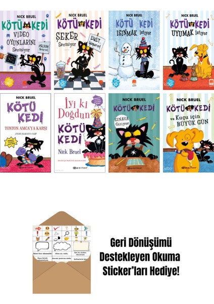 Nick Bruel 8 Kitap Seti + Okuma Sticker'ları