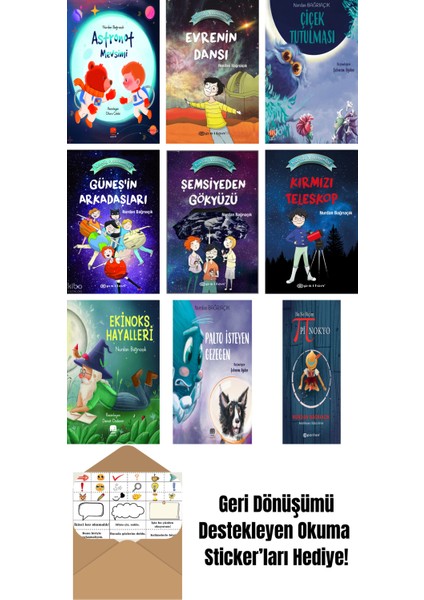 Nurdan Bağrıaçık 9 Kitap Seti + Okuma Sticker'ları