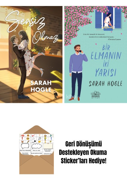 Sarah Hogle 2 Kitap Seti + Okuma Sticker'ları