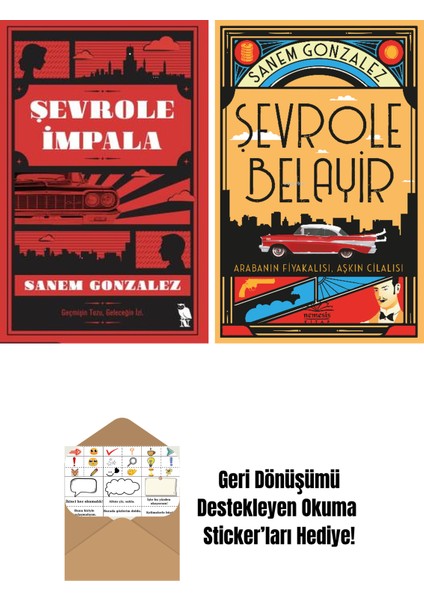 Sanem Gonzalez 2 Kitap Seti + Okuma Sticker'ları