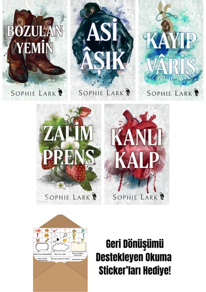 Sophie Lark 5 Kitap Seti + Okuma Sticker'ları