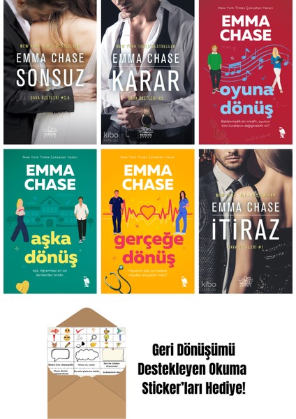 Emma Chase 6 Kitap Seti + Okuma Sticker'ları