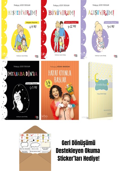 Gözde Erdoğan 6 Kitap Seti + Okuma Sticker'ları