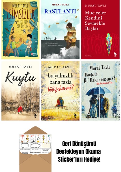 Murat Tavlı 6 Kitap Seti + Okuma Sticker'ları