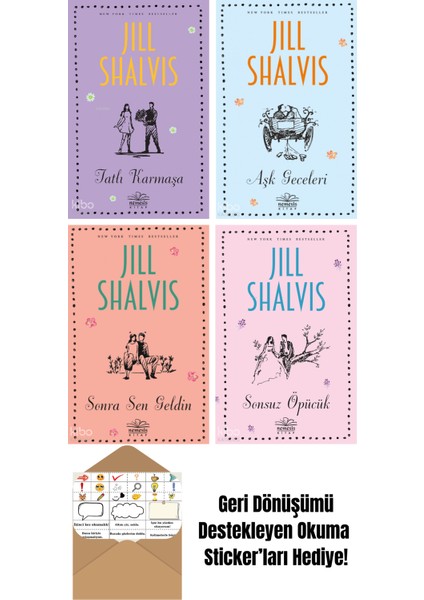Jill Shalvis 4 Kitap Seti + Okuma Sticker'ları