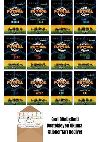 Joachim Masannek 12 Kitap Seti + Okuma Sticker'ları