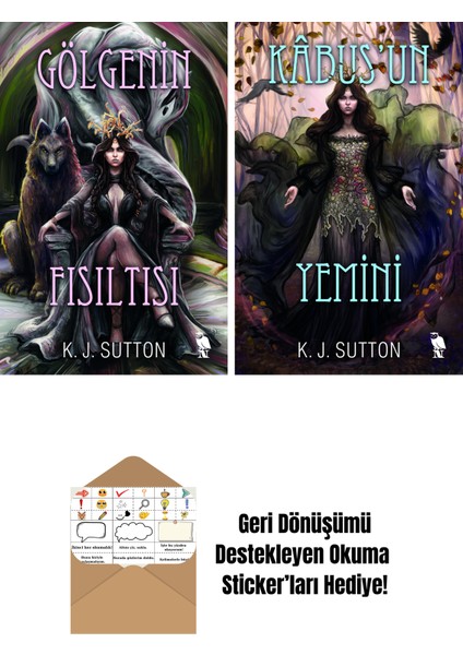 K.j. Sutton 2 Kitap Seti + Okuma Sticker'ları