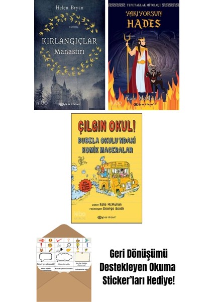 Kate Mcmullan 3 Kitap Seti + Okuma Sticker'ları