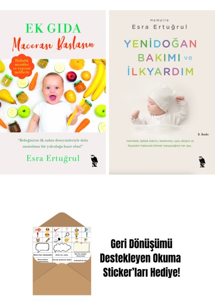 Esra Ertuğrul 2 Kitap Seti + Okuma Sticker'ları