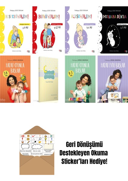Gözde Erdoğan 8 Kitap Seti + Okuma Sticker'ları
