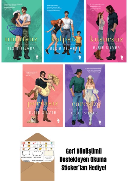 Elsie Silver 5 Kitap Seti + Okuma Sticker'ları