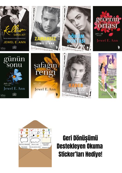 Jewel E. Ann 8 Kitap Seti + Okuma Sticker'ları