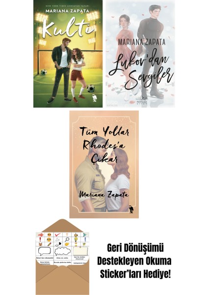 Mariana Zapata 3 Kitap Seti + Okuma Sticker'ları