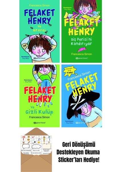 Francesca Simon 4 Kitap Seti + Okuma Sticker'ları