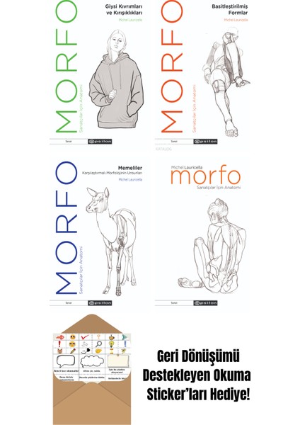 Michel Lauricella 4 Kitap Seti + Okuma Sticker'ları