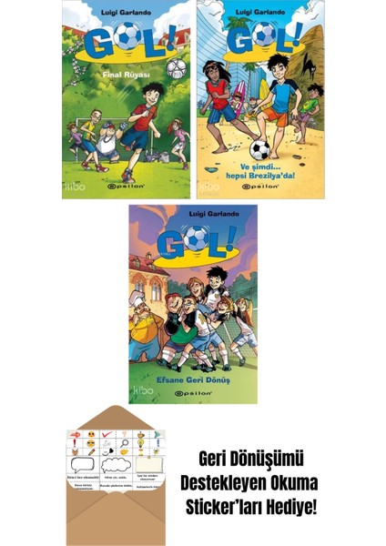 Luigi Garlando 3 Kitap Seti + Okuma Sticker'ları