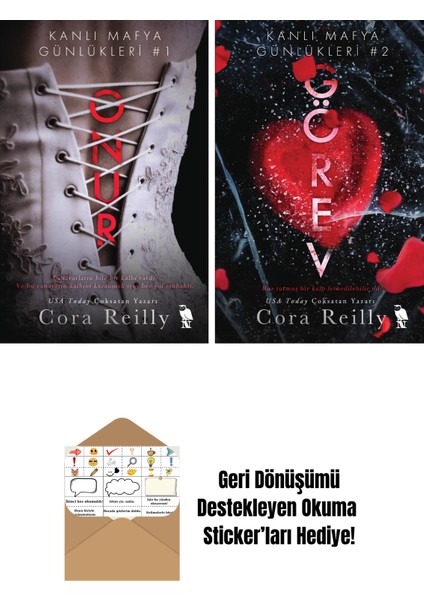 Cora Reilly 2 Kitap Seti + Okuma Sticker'ları