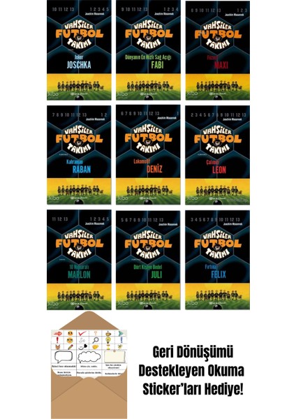 Joachim Masannek 9 Kitap Seti + Okuma Sticker'ları