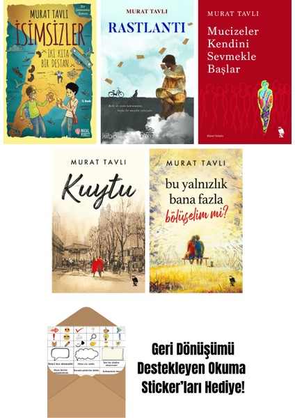 Murat Tavlı 5 Kitap Seti + Okuma Sticker'ları