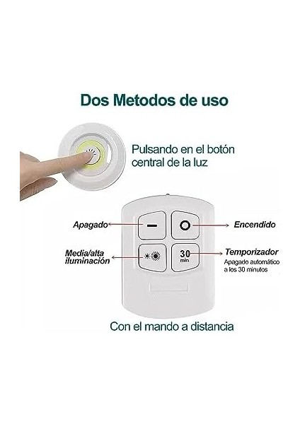 Uzaktan Kumandalı ve Basmalı Düğmeli 3 Adet Kendinden Yapışkanlı LED Işık Paketi, Kablosuz Kurulum, Iç Mekan Kullanımı Için Ideal, Beyaz Işık (Piller Dahil Değildir) fiyatları