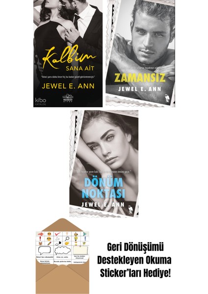 Jewel E. Ann 3 Kitap Seti + Okuma Sticker'ları