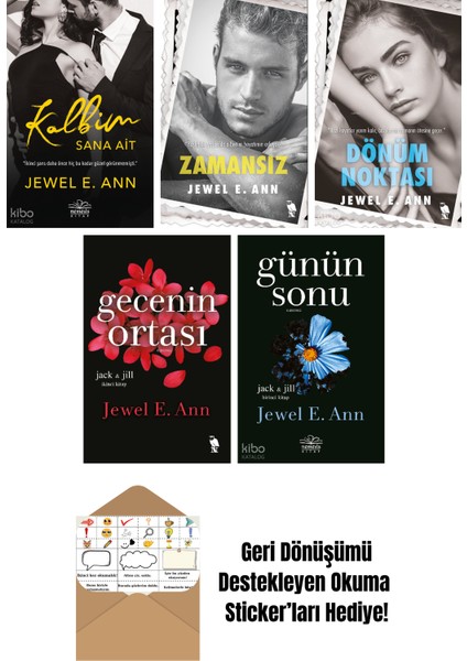 Jewel E. Ann 5 Kitap Seti + Okuma Sticker'ları