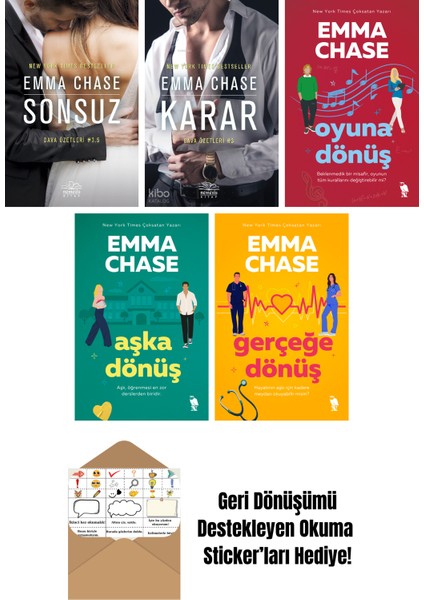 Emma Chase 5 Kitap Seti + Okuma Sticker'ları