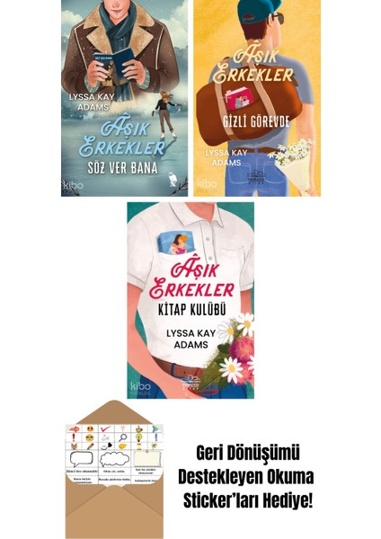 Lyssa Kay Adams 3 Kitap Seti + Okuma Sticker'ları