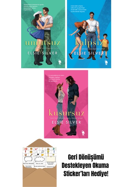 Elsie Silver 3 Kitap Seti + Okuma Sticker'ları