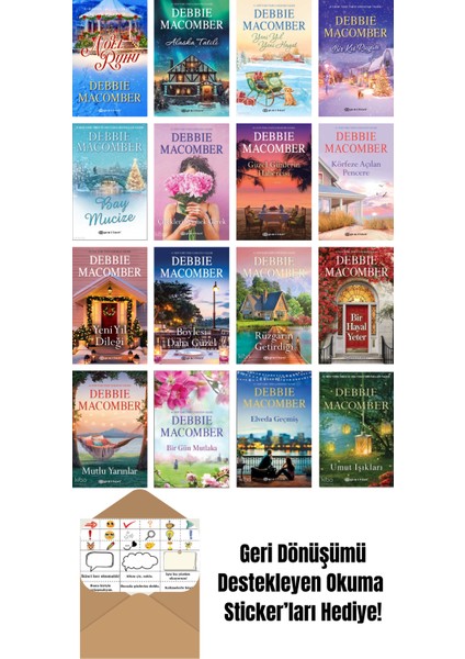 Debbie Macomber 16 Kitap Seti + Okuma Sticker'ları