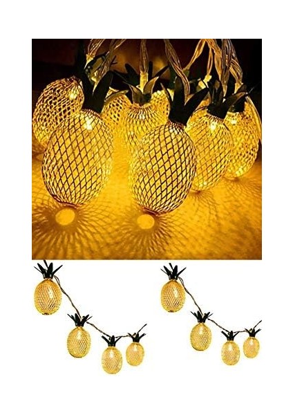 EE34YT1428 Dekoratif Pilli Pine Ananas Pilli Şerit LED Işık, 1 Metre modelleri