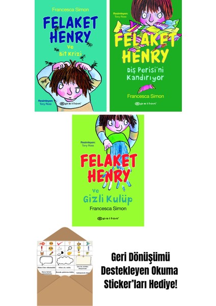 Francesca Simon 3 Kitap Seti + Okuma Sticker'ları