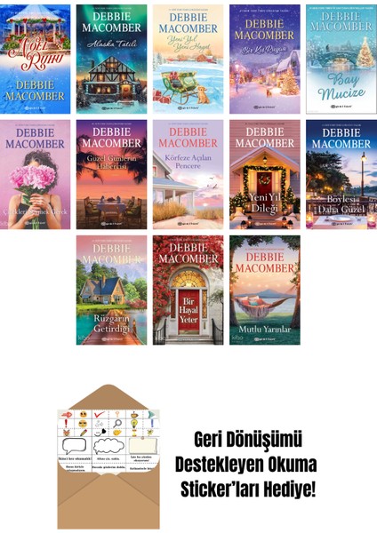 Debbie Macomber 13 Kitap Seti + Okuma Sticker'ları