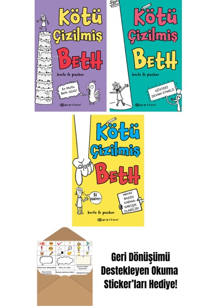 Knife & Packer 3 Kitap Seti + Okuma Sticker'ları