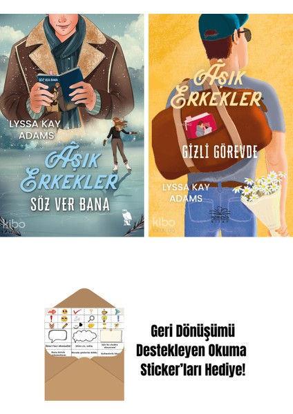 Lyssa Kay Adams 2 Kitap Seti + Okuma Sticker'ları